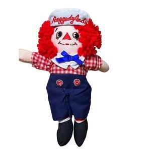 Raggedy Andy Doll - 8.5 Inches Long - With Embroidered Sailor Cap!